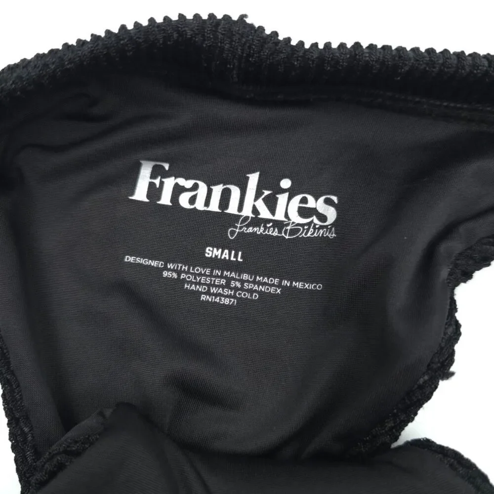NEW Frankies Bikinis Ribbed Knit Bikini Bottom 90s Y2k Minimal Clean Girl Resort